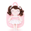 Personalized Ballet Girl Pink Pearl Backpack