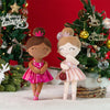 Personalized Balerina girl doll Gold 