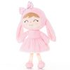 Personalized Bunny Girl Pink Doll