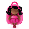 Ballet girl fushia personalized backpack