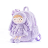 Personalized Bunny Girl Purple Backpack