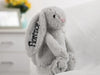 Rabbit plush toy personalized first name