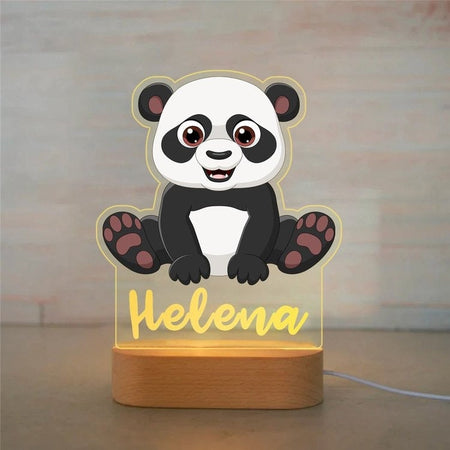 Lampada LED 3D personalizzata Panda