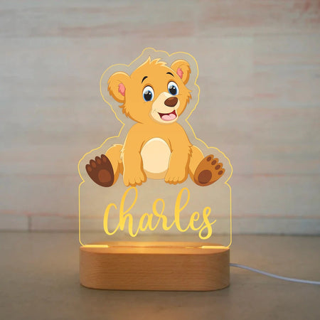 Lampada LED 3D personalizzata Ourson