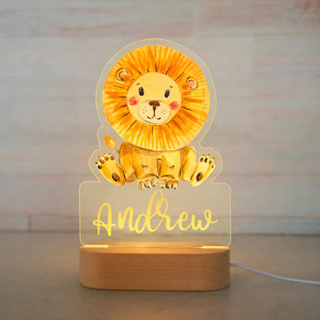 Lampade LED 3D personalizzate Leone