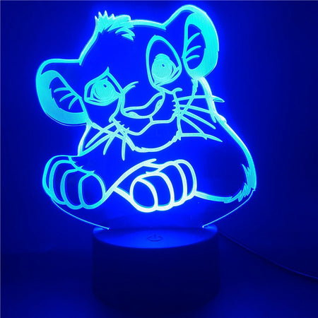 Lampe LED 3D Simba