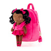 Ballet girl fushia personalized backpack