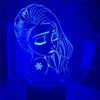 Lampe LED 3D Elsa