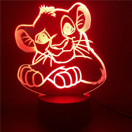 Lampe LED 3D Simba