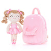 Ballet girl fushia personalized backpack