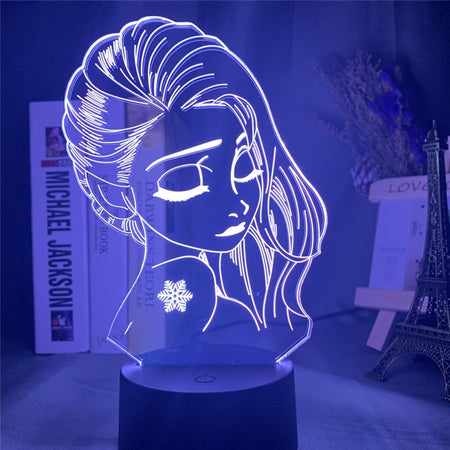 Lampe LED 3D Elsa