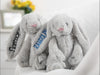 Rabbit plush toy personalized first name