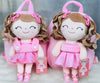 Ballet girl fushia personalized backpack