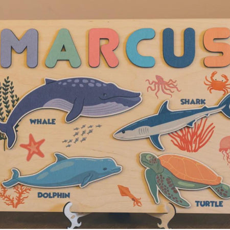 Personalized Puzzle Sea Animals